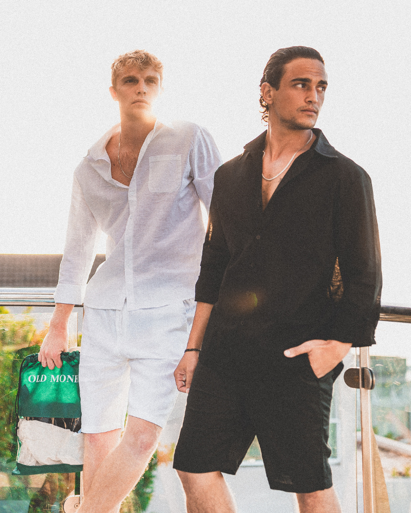 Pantalones cortos de lino premium Casablanca